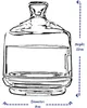 Élégant bol à citron avec couvercle en verre transparent Voir les images du produit 8