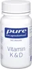 A white bottle of Pure Encapsulations Vitamin K & D capsules against a white background. Náhľad obrázku produktu