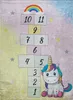 BAMBINO 54060 Waschteppich Einhorn, Zahlen für Kinder Produktbild-Vorschau 2