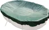 An oval-shaped swimming pool cover is shown from a slightly elevated angle, isolated on a white background. Produktbild-Vorschau