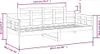vidaXL Lehátko bílé masivní borovice 90x200 cm Náhled obrázku produktu 7