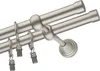A double curtain rod with rings and clips, shown against a white background. Produktbild-Vorschau