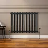 Traditionele radiator met 2 kolommen - 600 x 832 mm - Zwart Productafbeelding-voorbeeld 9