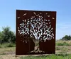 Edelrost 3er Set Sichtschutz Baum Motiv 165 cm x 150 cm Produktbild-Vorschau 2