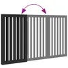 vidaXL 3-tlg. Hundetor Faltbar Schwarz 150 cm Pappelholz Produktbild-Vorschau 6