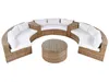 BELIANI Gartenmöbel Set Goldbraun Rattan u. Aluminium Produktbild-Vorschau 4