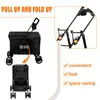 2 in 1 Klappbar Hundewagen Hundebuggy Bis 20kg,Pet Stroller Produktbild-Vorschau 5