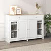 MODFU Kommoden Sideboard mit gehärteten Glastüren und Produktbild-Vorschau 2