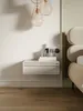 Selsey Evo - Table de nuit suspendue avec tiroir, Beige Voir les images du produit 2