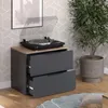 Sideboard Vicco Wido Anthracite 60x50cm avec 2 tiroirs, Voir les images du produit 5