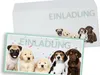 Friendly Fox Welpen Einladung, 12 Hunde Einladungskarten Produktbild-Vorschau 6