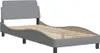 vidaXL Bettgestell "Dover" Hellgrau 80x200 cm Stoff Produktbild-Vorschau 3