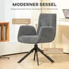 HOMCOM Sessel Drehbar Loungesessel mit Armlehne, Produktbild-Vorschau 4