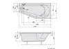 Polysan TIGRA R Asymmetrische Badewanne 170x80x46cm, Produktbild-Vorschau 3