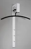 HAKU Wandgarderobe chrom, weiß - Metall, B/H/T: 4x70x20 cm Produktbild-Vorschau 4