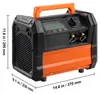 A product image of a portable refrigerant recovery machine with dimensions indicated. Podgląd zdjęcia produktu