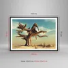Gerahmtes Poster - Schwarzer Rahmen - Sitzen Elefant Baum - Produktbild-Vorschau 5