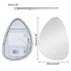 WISFOR Asymetrické LED zrcadlo do koupelny, 50x70 cm, s Náhled obrázku produktu 10