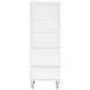 vidaXL Credenza bianca 40x36x110 cm Materiale a base di Anteprima dell’immagine prodotto 4