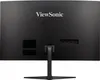 The back of a black ViewSonic monitor is shown, mounted on its stand. Produktbild-Vorschau