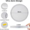 ZMH LED stropní svítidlo bílé ploché stropní svítidlo 22 cm Náhled obrázku produktu 3