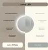 Okrągłe lustro łazienkowe z oświetleniem LED o średnicy Podgląd zdjęcia produktu 7