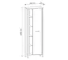 AX LIVING Bibliotheque Iseonia R1P - 66 cm de large, chene Voir les images du produit 3