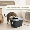 Hop In Katzenklo XXL Katzentoilette Geschlossen mit Deckel Produktbild-Vorschau 3