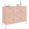 Sideboard Rosa 100,5x39x79 cm Stahl Produktbild-Vorschau 4