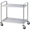 Servierwagen aus Edelstahl, mit zwei Borden, 860 x 540 x Produktbild-Vorschau 1