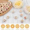 Sorgenwürmchen Holzperlen, Rundes Smile Face, 20mm Produktbild-Vorschau 4