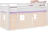 Lit superposé 90x200 cm Lit mezzanine en Bois Pin Massif Voir les images du produit 1