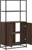 vidaXL Highboard brun imitation chêne 68x35x139 cm Bois Voir les images du produit 7