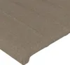 vidaXL LED Kopfteil Taupe 100x5x78/88 cm Stoff Produktbild-Vorschau 5