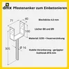 U Pfostenträger - Pfostenanker  - Pfostenträger zum Produktbild-Vorschau 5