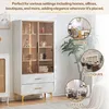 OKWISH Vitrine Avec 2 Portes En Verre, 2 Tiroirs Et LED 16 Voir les images du produit 5