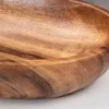 Ovale Schale aus Holz 30cm Holzschale Schüssel Akazie Produktbild-Vorschau 3