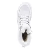 A top-down view of a white winter boot with white fur lining. Podgląd zdjęcia produktu