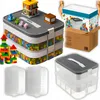 Bausteinbox – 2 Ebenen, 15 l, Kruzzel 25756 Produktbild-Vorschau 1