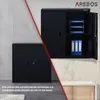 AREBOS Aktenschrank 180x40x90 cm Büroschrank Lagerschrank Produktbild-Vorschau 5