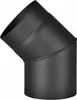 Rauchkrümmer 120/45 mm schwarz dickwandig Produktbild-Vorschau 2