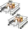 Two identical sliding kitchen drawers filled with spices and jars, displayed against a white background. Produktbild-Vorschau
