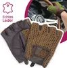 Autofahrer Handschuhe Retro Vintage Leder Fingerlose Produktbild-Vorschau 1