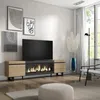 COZY Meuble TV, Banc Télé, 208x35x57cm, Pour les TV jusqu'à Voir les images du produit 2