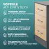 CASARIA® Nachttisch 2er Set 54x39x28cm Holz 3 Schubladen Produktbild-Vorschau 9