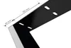 Close-up of a black metal table leg bracket with measurement indicators. Anteprima dell’immagine prodotto