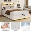 ProximaX Beige Polsterbett 140x200cm mit Schubladen & Produktbild-Vorschau 9