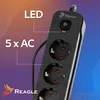 Predlžovací Napájací Pás 3M 5 Zásuviek 230V Rozdeľovač Náhľad obrázku produktu 4