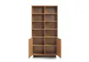 BETTSO Bücherregal SUNA Japandi Standregal Eiche Caramel Produktbild-Vorschau 2