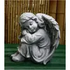 Schöne Figur sitzender Engel für den Garten zur Dekoration, Produktbild-Vorschau 2